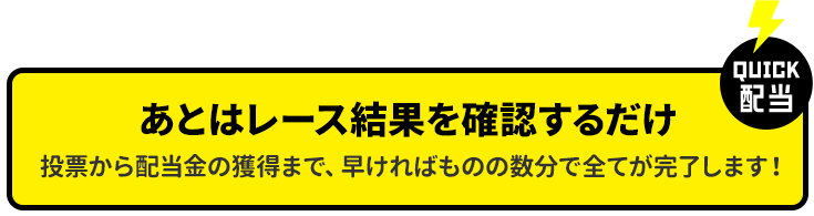 あとはレース結果を確認するだけ